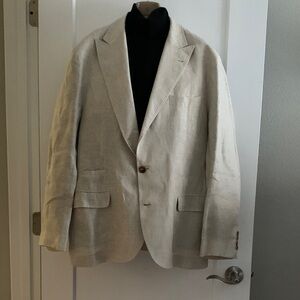 Brunello Cucinelli Beige Linen Blazer
